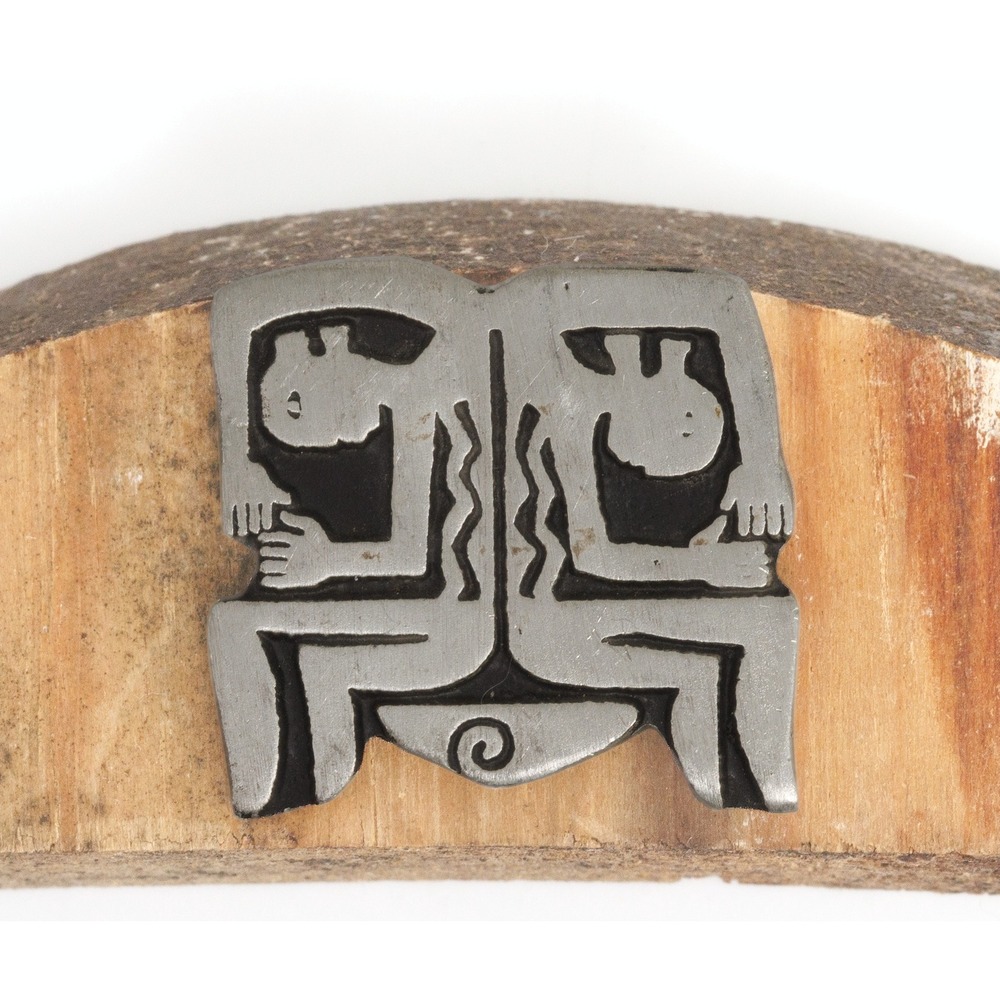 Vintage Alice Seely Dancer Brooch Pin 2001 Pewter Modernist Y2k Jewelry